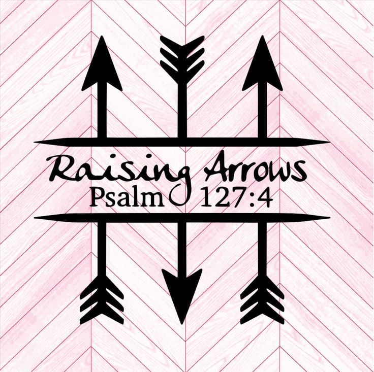 a pink background with arrows and the words raising arrows