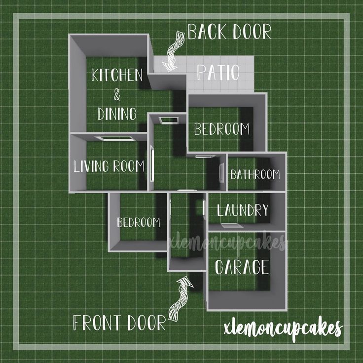 a floor plan for a house with different rooms