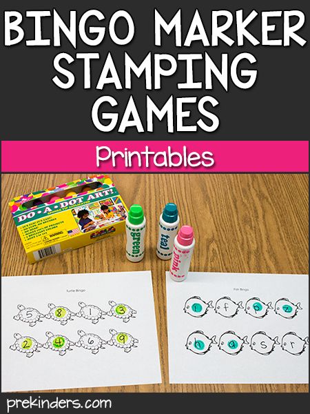 the printables for this game are included with markers, pens and markers to make them