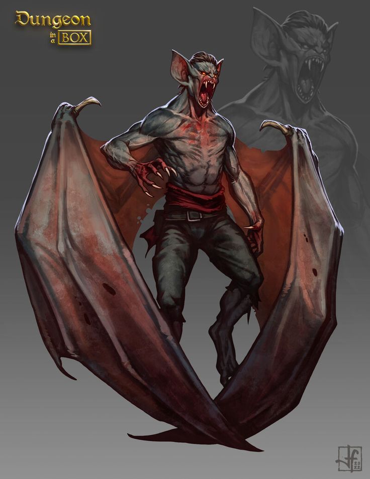 an image of a demon with his hands on his hips