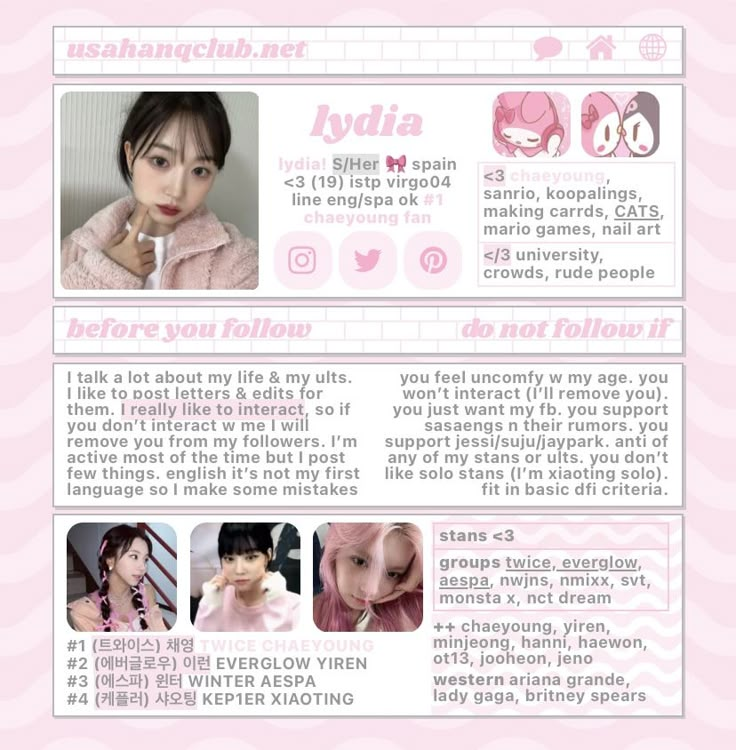 Carrd Inspo About Me, Carrd Co Theme Pink, Cute Carrd Inspo Kpop, Pink Carrd Ideas, Pink Carrd Inspo Template, Cardd Inspo Aesthetic Pink, Kpop Carrd Templates, Carrds Inspo Aesthetic, Cute Carrd.co Ideas