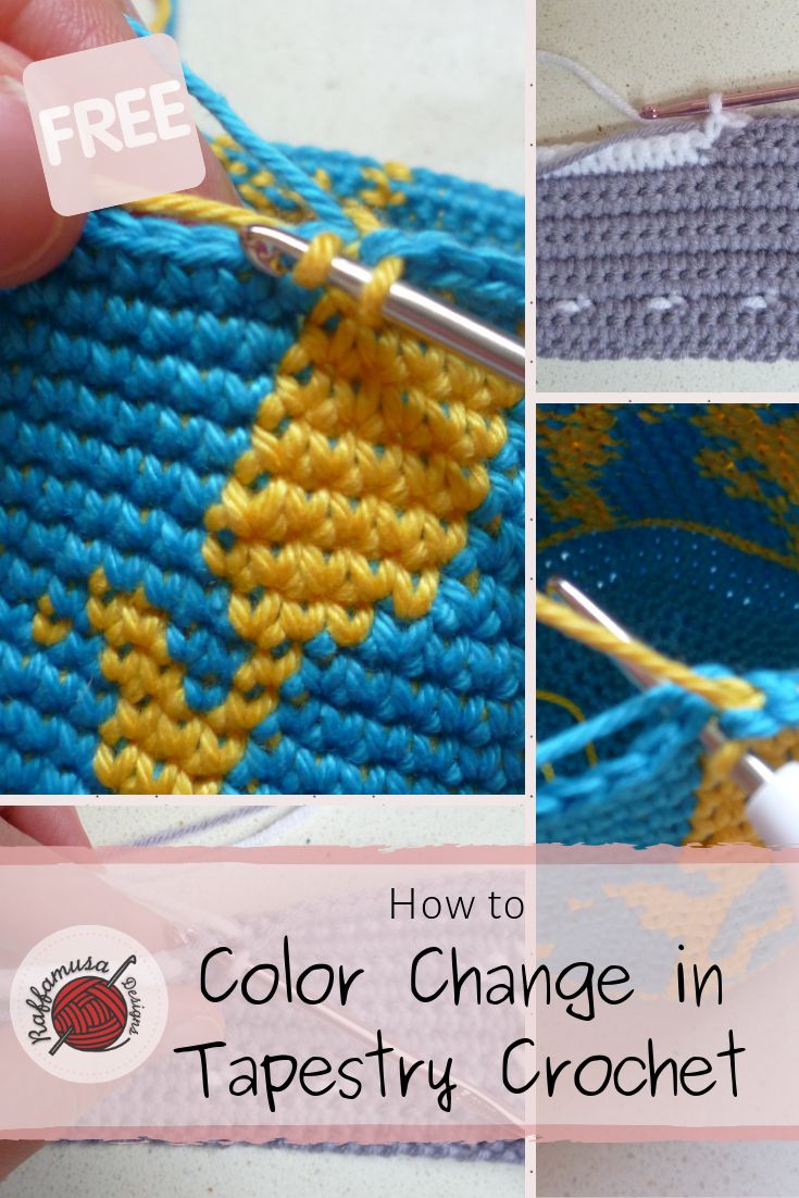 how to color change in tapestry crochet