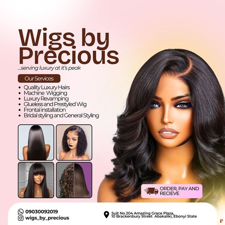 Hair Vendor Flyer Design Hair Flyer, Hair Vendor, Luxury Hair, Amazing Grace, Flyer Design, Wigs, Make Up, Makeup, Hair