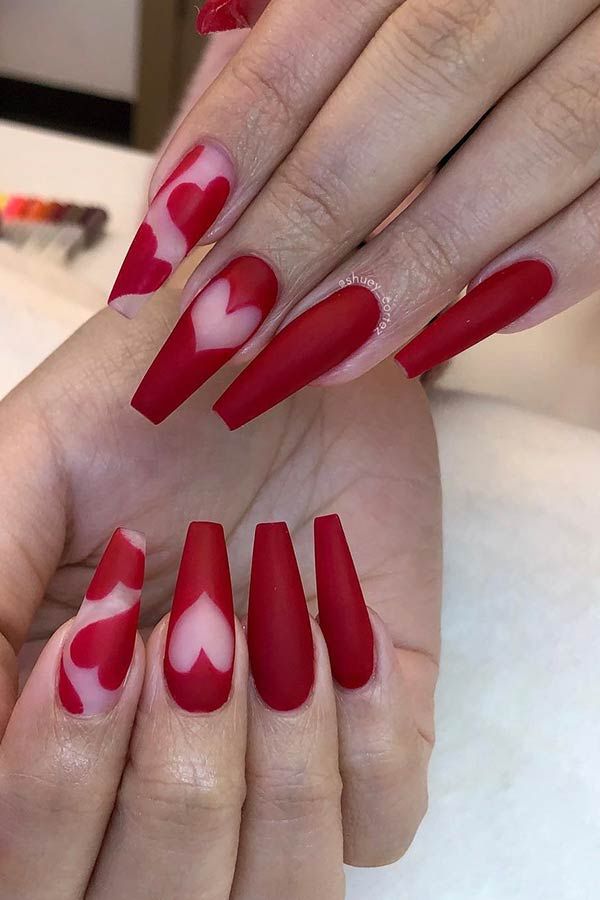 Heart Nail Designs, Valentine Nail Art, February Nails, Nail Designs Valentines, Valentines Ideas, Red Nail Designs, Pete The Cat, Bright Nails, Heart Nails