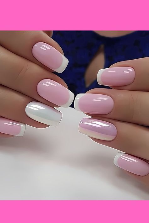 Pink Nails With Designs, Timeless Manicure, Nails For Everyday, Pink And White Nail Designs, French Rosa, Almond Nails Designs Summer, Pink And White Nails, Subtle Glam, Flamingo Nails