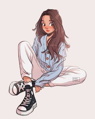 Sara Faber, Chica Aesthetic, Girl Sketches, Cartoon Girl Drawing, Girls Cartoon, Black Love Art, Art And Illustration, Cute Art Styles