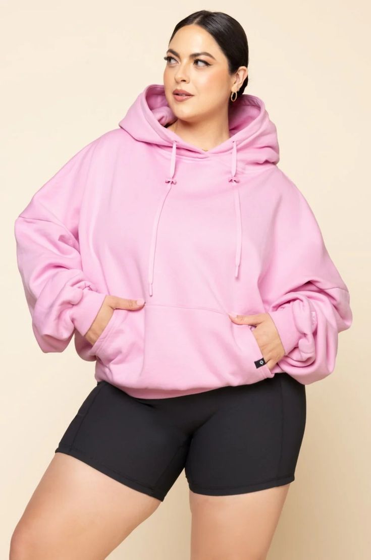 Pullover Cloud Hoodie - Bubblegum – POPFLEX® Boyfriend's Hoodie, Long Sleeves Jacket, Cloud Hoodie, Boyfriend Hoodie, Leggings Hoodie, Bra Dress, Warm Hug, Oversized Hoodie, Cheeky Bikinis