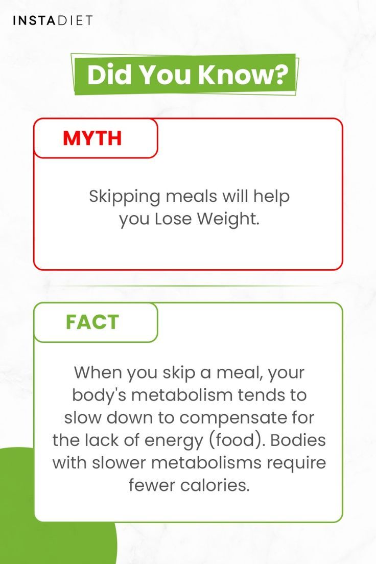 InstaDiet Myth Buster - Did you know when you skip meals, your body's metabolism tends to slow to compensate for lack of energy (food)? Bodies with slower metabolism require fewer calories. You shouldn't skip your meal. #dietfood #diet #weightlosstip #dietplan #weightloss #health #healthyliving #fitness #mythbuster Nutritionist Quotes, Herbalife Nutrition Facts, Myth Fact, Fitness Infographic, Myth Vs Fact, Herbalife Diet, Energy Food, Health Myths, Myth Busters