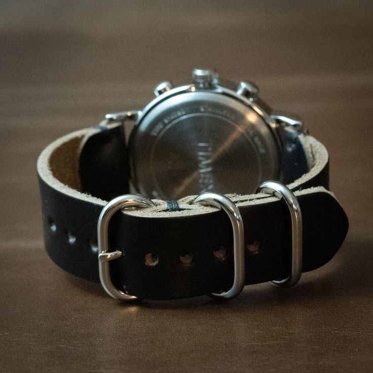 A comfortable leather band that is even more beautiful than the timepiece it's connected to.Our full-grain Horween leather means your watch strap will develop character and patina. We hand-sew this strap with a thick Tiger Thread so it will never unravel or come apart. You can choose between sleek matte black or stylish polished nickel hardware. A removable sliding keeper keeps your strap firmly in place. We take a lot of pride in our work and back each strap with a lifetime guarantee.Fit and Si Timex Weekender, Horween Chromexcel, Polished Nickel Hardware, Swiss Luxury, Horween Leather, Leather Watch Band, Luxury Timepieces, Nickel Hardware, Leather Watch Strap