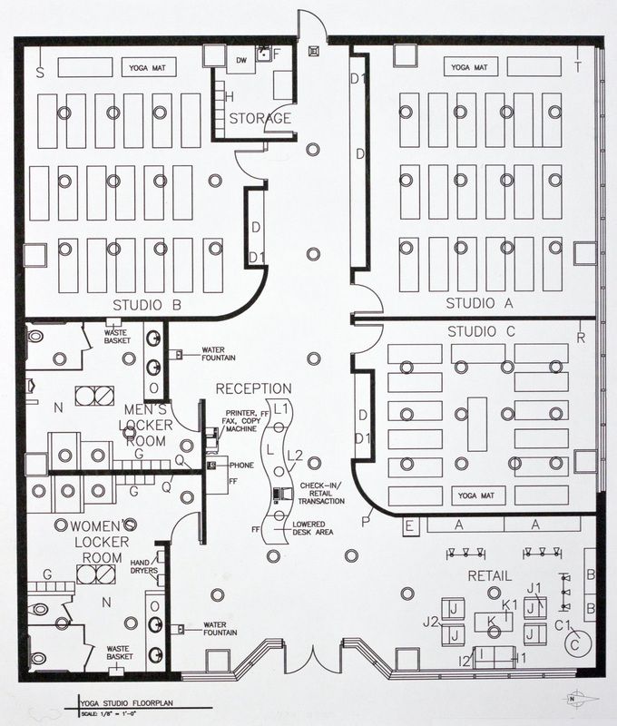 the floor plan for an office building