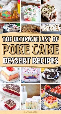 the ultimate list of poke cake dessert recipes