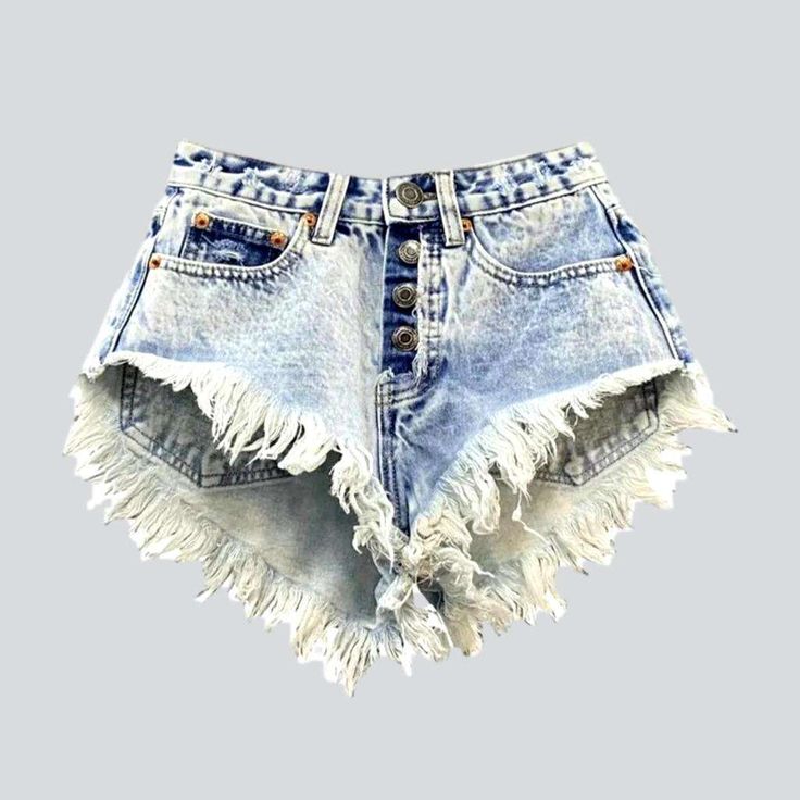 Introducing our 2023 Summer Collection Faded Distressed Denim Shorts the perfect balance between comfort and style!Distinctive Features: Street Style: With an streetwear style inspired by the streets. these shorts add a touch of city chic to your wardrobe. Bleached Beauty: Experience the beauty of faded denim with a natural. washed-out look that adds a unique element to your ensemble. Wide-Leg Fit: A slightly flared leg silhouette gives these shorts a couture feel. while the mid-waist form ensur Trendy Cutoff Jeans With Built-in Shorts, Ripped Cotton Jean Shorts For Summer, Summer Cotton Ripped Jean Shorts, Distressed Grunge Shorts For Streetwear, Jean Shorts For Streetwear In Summer, Summer Cotton Ripped Shorts, Trendy Ripped Cotton Shorts, Trendy Distressed Medium Wash Bottoms, Trendy Distressed High-waisted Jean Shorts