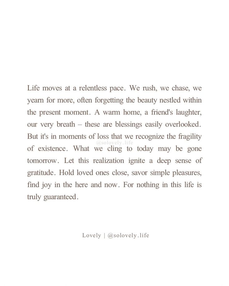 an image of a poem written in black and white with the words, life moves at related