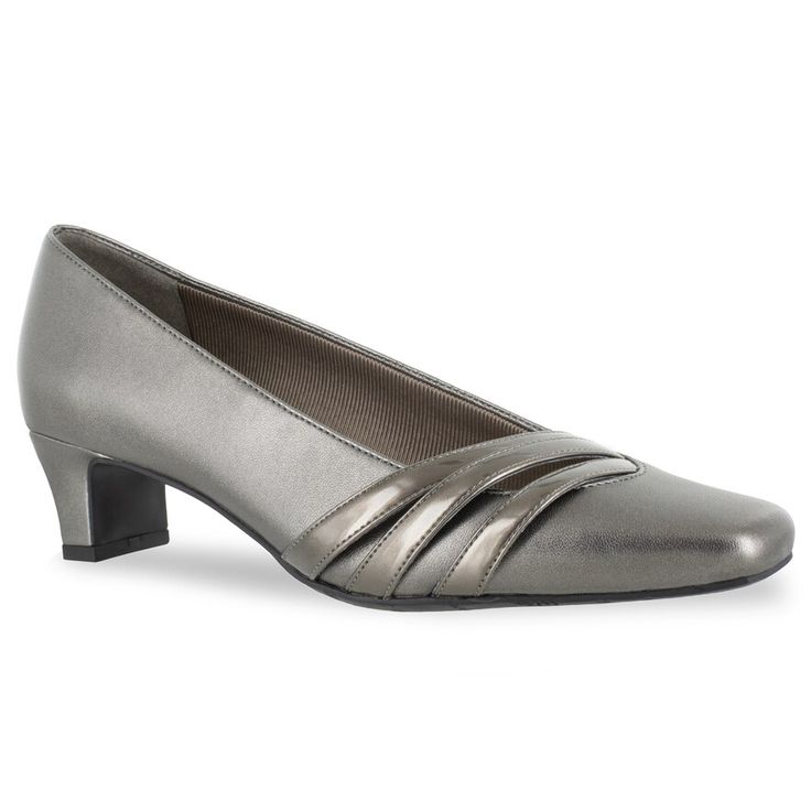 Created with a classic design, these Easy Street Entice square toe pumps make a versatile choice for every dressy occasion. Created with a classic design, these Easy Street Entice square toe pumps make a versatile choice for every dressy occasion. SHOE FEATURES Generously padded and super flexible for total comfort The low slim heel provides the perfect lift and stability for easy wear Detailed with asymmetrical straps across the narrow toe vamp that are sure to flatter the foot SHOE CONSTRUCTIO Super Flexible, Spike Heels, Light Weight Shoes, Easy Street, Rubber Shoes, Shoe Size Chart, Easy Wear, Slip On Shoes, Character Shoes