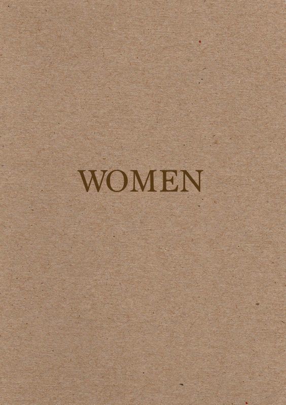 a brown book with the word women written on it's front and back cover