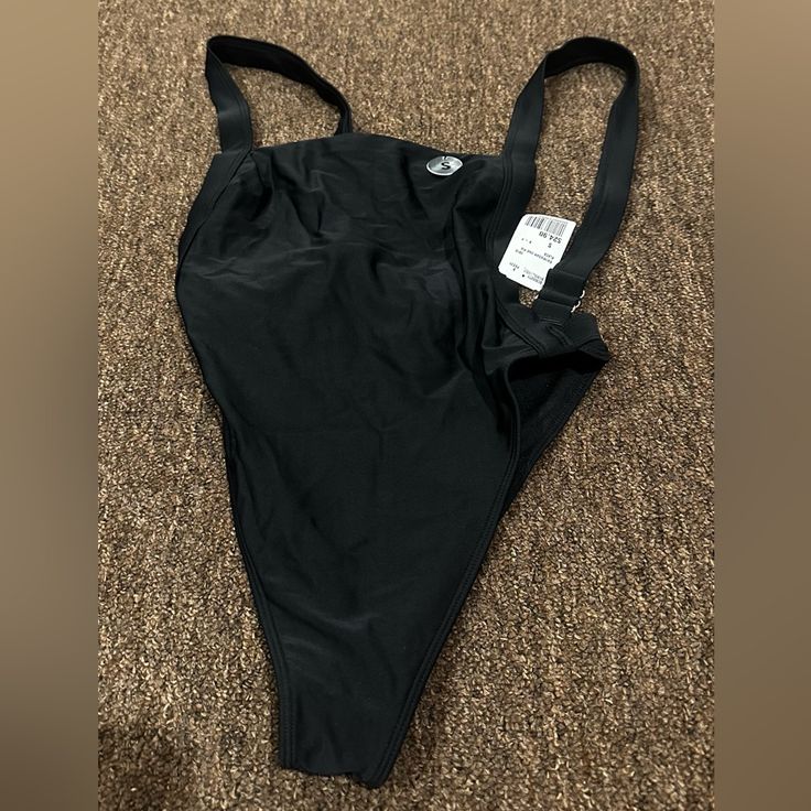 Forever 21 Nwt! Halter Neck 1-Pc. Swimsuit Sexy Size: S Black Beach Pool (247) Nylon Bodysuit With Built-in Bra For Vacation, Beach Season One-piece Bodysuit With Built-in Bra, Vacation Bodysuit With Built-in Bra In Nylon, Summer Nylon Backless Bodysuit, Trendy Underwire Swimwear With Lined Body, Trendy Underwire Lined Swimwear, Beach Shapewear Bodysuit With Adjustable Straps, Adjustable Straps Shapewear Bodysuit For Beach, Nylon Bodysuit With Built-in Bra For Sunbathing