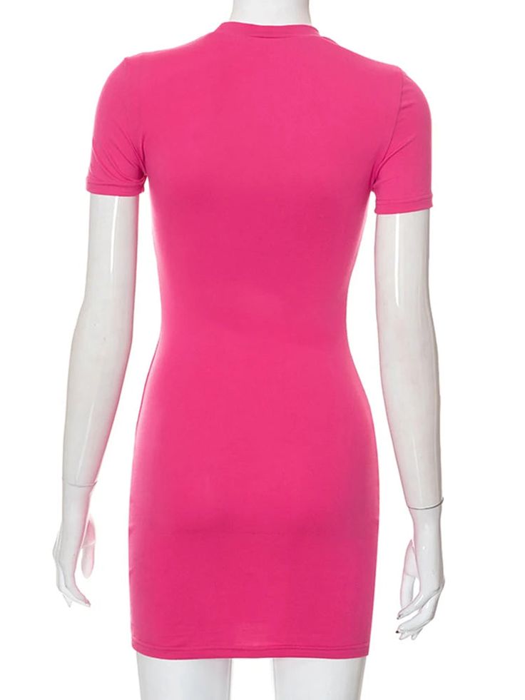 The Embroidered Heart Bodycon Mini Dress is an ideal choice for a fun night out or a romantic date. This bodycon mini dress is designed to hug your curves perfectly, offering a slim fit and flattering silhouette. The dress features a stylish O-Neck and falls to an above-knee length, making it both elegant and alluring. Elasticity: High Stretch Sleeve Style: Regular Fit Type: Slim Silhouette: Sheath Neckline: O-Neck Decoration: Embroidery Dress Length: Above Knee, Mini Material: Polyester and Spa Little Pink Dress, Short Sleeve Design, Dress Slim, Embroidered Heart, Coral Red, Cute Sandals, Your Best Self, Embroidery Dress, Long Sleeve Romper