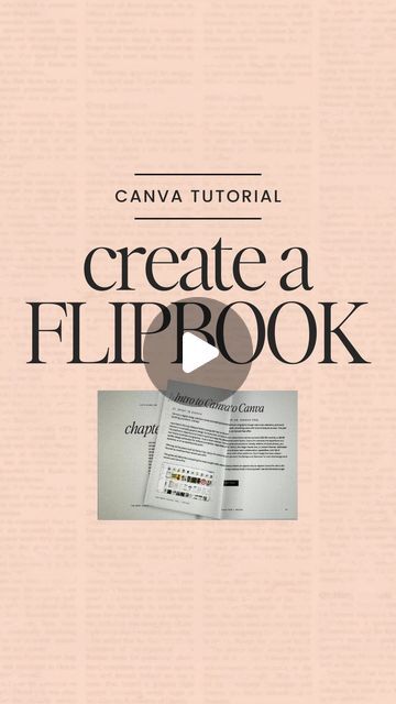 a book cover with the title create a flipbook in black and white on it