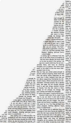 an image of a newspaper page with words written in the shape of a hand and fingers