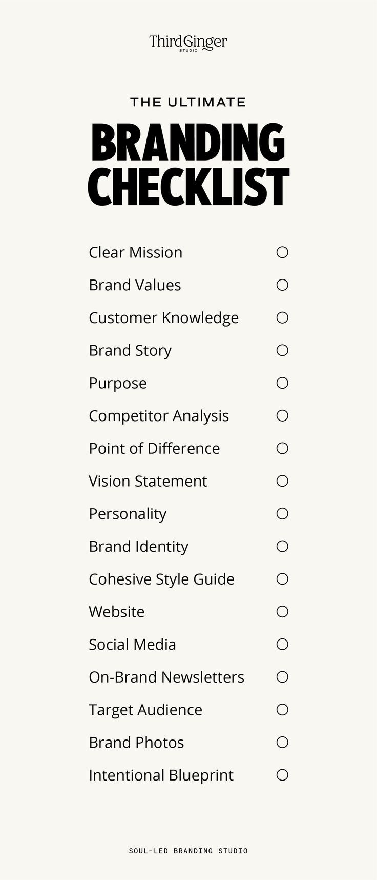 the ultimate guide to branding checklist