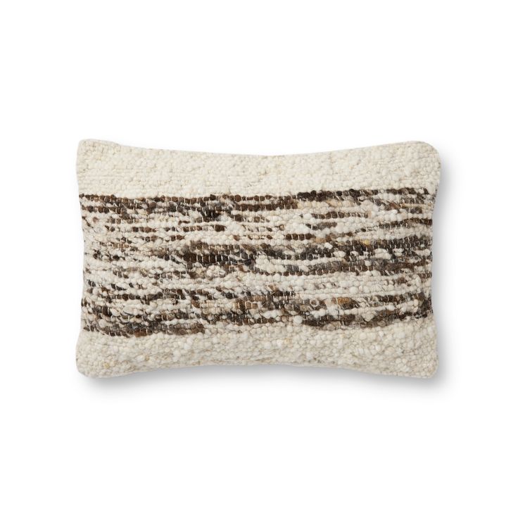 joan hand woven ivory tobacco pillow by amber lewis x loloi p154pal0032ivtopil5 1 Amber Lewis X Loloi, Catalogue Inspiration, Amber Lewis, Chris Loves Julia, Black Pillows, Loloi Rugs, Amber Interiors, Magnolia Homes, Pillows And Throws