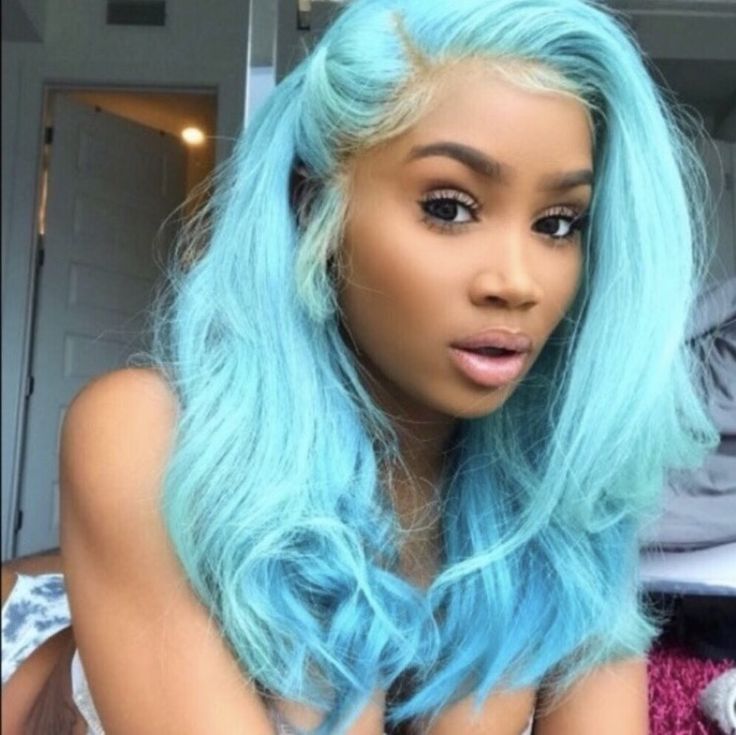 Dramatic Hair Colors, Lacefront Wig, Light Blue Hair, Dramatic Hair, Dye Ideas, Brazilian Remy Hair, Curly Lace Front Wigs, Beautiful Wigs, Front Lace Wigs Human Hair