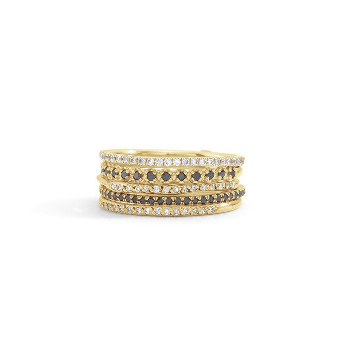 louisa ring | handmade in nyc | blanca monrós gómez | blanca monrós gómez Diamond White 14k Gold Eternity Band, Elegant Double Band Jewelry With Single Cut Diamonds, 14k Gold Bands With Diamond Accents, Fine Jewelry Double Band Diamond Ring, Diamond Stackable Rings With Pave Setting, Fine Jewelry Yellow Gold Stackable Rings With Pave Setting, Fine Jewelry Stackable Rings In Diamond White, Yellow Gold Double Band Jewelry With Diamond Accents, Timeless Double Band Diamond Jewelry