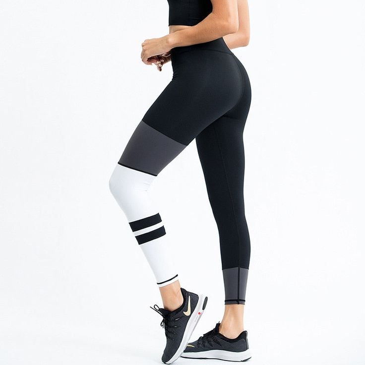 Item Type: Women's Bottoms Material: Polyester, Spandex Closure Type: Elastic Top Season: Summer Package Includes: 1 x Leggings Size Info: Size Waist (cm / inch) Length (cm / inch) S 60 / 23.62 84 / 33.07 M 64 / 25.20 85 / 33.46 L 68 / 26.77 86 / 33.86 XL 72 / 28.35 87 / 34.25 Black Elastic Gym Bottoms, Black Elastic Athleisure Leggings, Stretch Color Block Bottoms For Training, Sporty Color Block High Stretch Bottoms, Black Elastic Gym Pants, Black Elastic Pants For Gym, Elastic Black Pants For The Gym, Elastic Black Activewear For Training, Black Elastic Activewear For Training