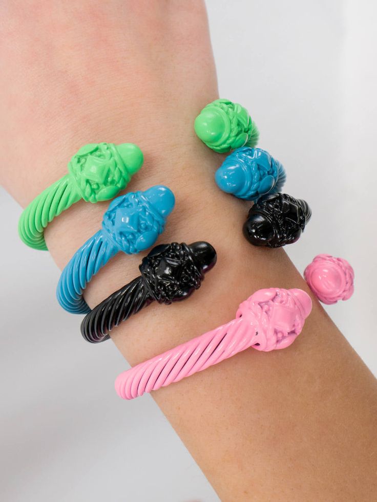 Candy Cable Colorful Bracelets Cable Bracelets, Summer Concert, Shoe Boot Sandals, Pink Bracelet, Colorful Bracelets, Blue Bracelet, Pink And Green, Sale Items, Cuff Bracelets