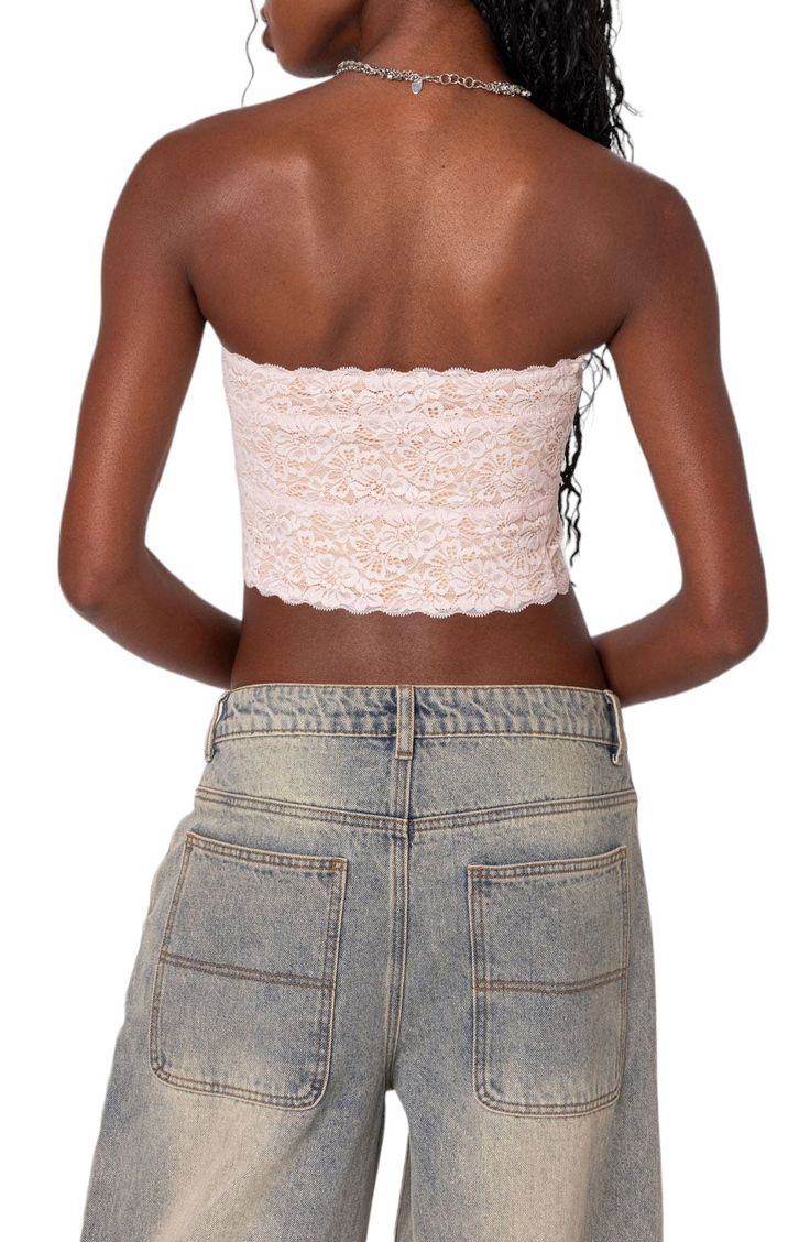 This cool cropped tube top is crafted from lovely lace for day-to-date-night charm. Strapless 95% polyester, 5% spandex Machine wash, dry flat Imported Crop Tube Top, Lace Tube Top, Pink Fits, Swimwear Dress, Cropped Tube Top, Top Cropped, Beauty Sale, Fragrance Design, S Models