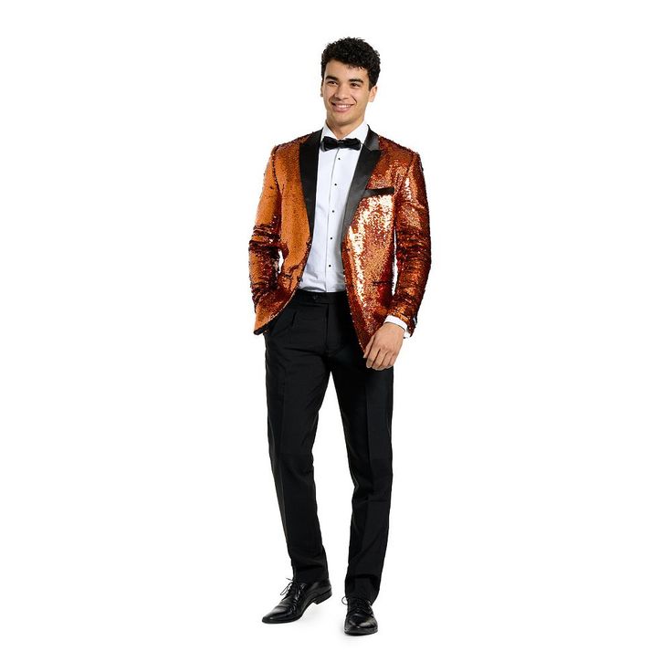 He'll love this men's OppoSuits sequin tuxedo. Click on this MEN'S GUIDE to find the perfect fit and more! He'll love this men's OppoSuits sequin tuxedo. Click on this MEN'S GUIDE to find the perfect fit and more! FEATURES Includes: pants, smoking jacket and bow tie Button closure Long sleeves Zipper fly 2 functional pockets on each side of the pants, 2 functional pockets on the back of the pants, 3 faux pockets on the jacketFIT & SIZING Slim fitFABRIC & CARE Polyester Machine wash Imported Size Fitted Sequin Suits For Night Out, Long Sleeve Suits For Holiday Costume Party, Long Sleeve Sequined Suits For Night Out, Sequined Long Sleeve Suits For Night Out, Sequin Long Sleeve Suits For Night Out, Sequined Long Sleeve Suit For Night Out, Tuxedo Suit For Evening Party Season, Evening Tuxedo Suit For Party Season, Fitted Suit For Festive Party