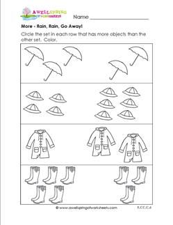 the worksheet for children to learn how to make raincoats and umbrellas