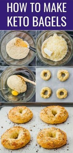 how to make keto bagels on a baking sheet and then put in the oven