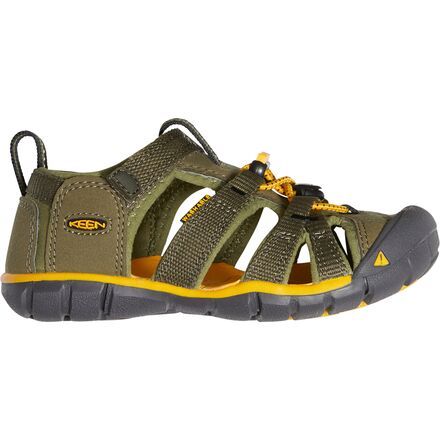 The Seacamp II CNX Sandal is a versatile piece of footwear our young ones can wear anywhere. Its open polyester upper ensures fresh feet throughout the day while also keeping them comfortable thanks to how soft it is. And speaking of comfort, the EVA footbed has ample cushioning for long days of riverbed exploring with the parents. Sporty Slip-resistant Sport Sandals For Outdoor Activities, Green Slip-on Sport Sandals, Sporty Slip-on Sandals For Outdoor, Breathable Open Toe Green Sandals, Casual Sport Sandals For Outdoor Activities With Round Toe, Casual Sport Sandals With Round Toe For Outdoor Activities, Green Sporty Sandals With Rubber Sole, Green Breathable Synthetic Sandals, Casual Non-slip Sandals For Outdoor