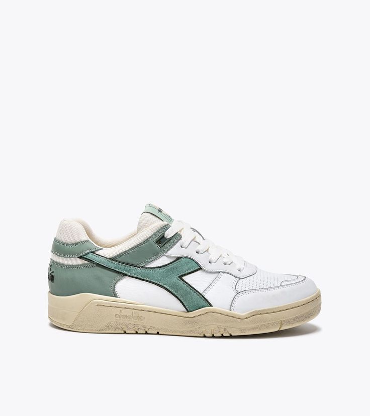 DIADORA SNEAKERS, Upper material: leather, Color: white/green, Interior: leather/fabric, with removable insole, Closure: laces.Composition: 90% Bovine Leather +, 10% Textile Polyester White Green Interior, Retro Tennis, Diadora Sneakers, Boys Tracksuits, Green Interior, Kids Running, Valentino Bags, Socks And Sandals, Sports Gear