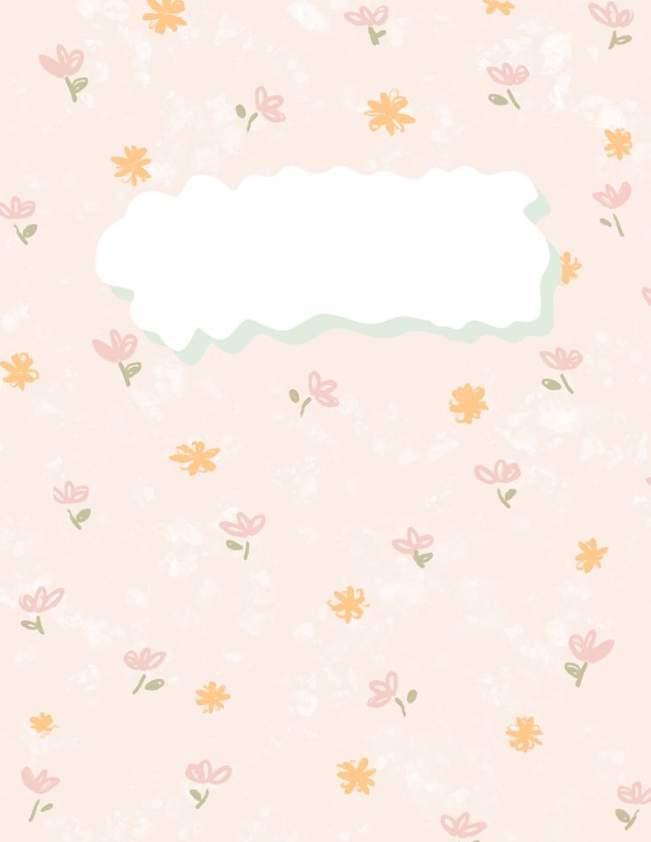 a pink background with flowers and a white sign on the bottom right corner that says hello kitty