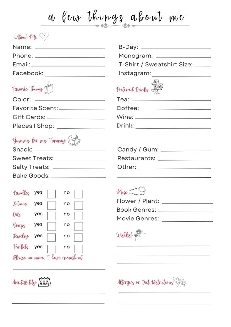 a printable wedding checklist with the words, i do things about me on it