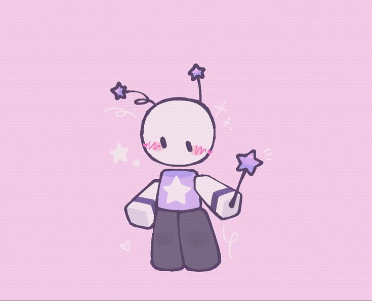 a cartoon character holding a star in his hand