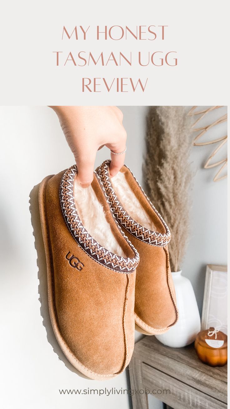 Ugg’s Tasman, How To Style Tasman Slippers, Women’s Ugg Tasman Outfits, Ugg Slip On, How To Wear Tasman Uggs, Women’s Ugg Slippers Outfit, Best Womens Slippers, Styling Tasman Slippers, How To Style Ugg Tasman