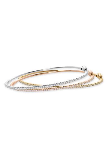 LOOOOVE these! Bony Levy Skinny Diamond Bangle (Nordstrom Exclusive) available at #Nordstrom Timeless Stackable Diamond Bracelets, Timeless Stackable Cubic Zirconia Diamond Bracelet, White Gold Cuff Bracelet With Single Cut Diamonds, Stackable Cubic Zirconia Diamond Bracelet In White Gold, Stackable White Gold Cubic Zirconia Diamond Bracelet, Stackable Diamond Bangle Bracelet, Timeless Gold Stackable Bracelet With Diamond Details, Elegant Diamond White Stackable Bracelets, Stackable Diamond Bracelet