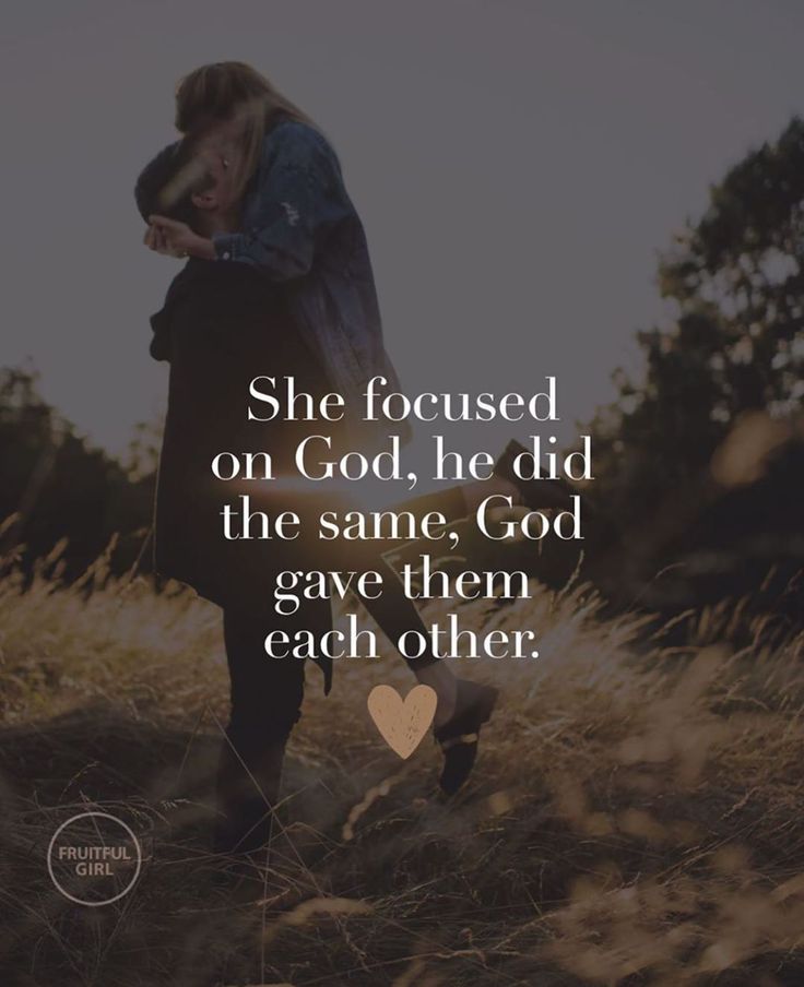 a woman standing in the grass with her hand on her shoulder and a quote above it that reads she focused on god, he did the same