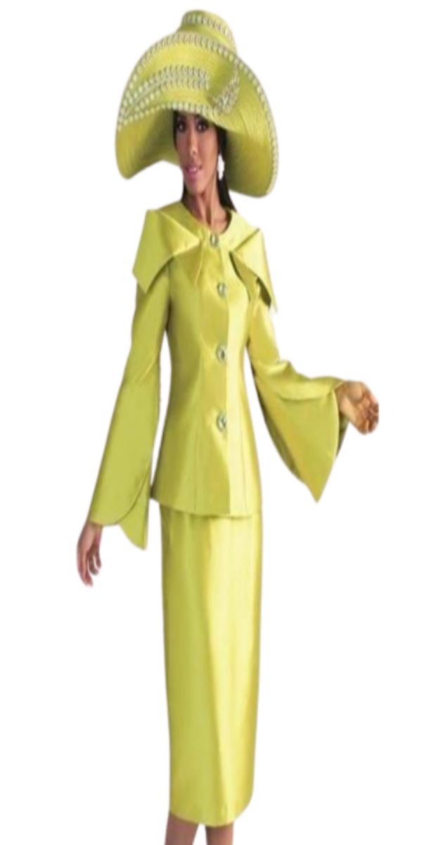 Green Ladies Two-Piece Skirt Suit Elegant Fitted Cocktail Sets, Fitted Long Sleeve Evening Set, Evening Long Sleeve Fitted Set, Elegant Fitted Party Sets, Evening Sets With Fitted Long Sleeve, Elegant Long Sleeve Skirt Suit For Party, Elegant Long Sleeve Party Skirt Suit, Fitted Skirt Set For Evening, Elegant Party Sets