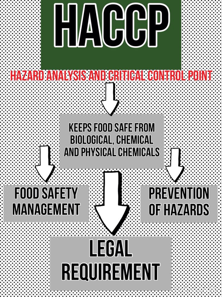 a poster with instructions on how to use the haccp for hazardous hazard information