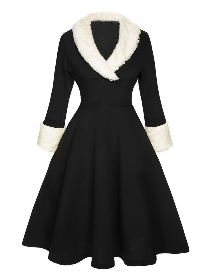 30-70% OFF✓ Fast Shipping✓Celebrate the season in vintage style with Retro Stage’s Black & White 1950s Christmas Lapel Dress. Perfect for adding retro charm to your holidays! Clue Play, Christmas Party Costumes, Families Aesthetic, 1950s Style Dresses, White Christmas Movie, Lapel Dress, Dark Alice In Wonderland, Xmas Outfit, Theater Costumes