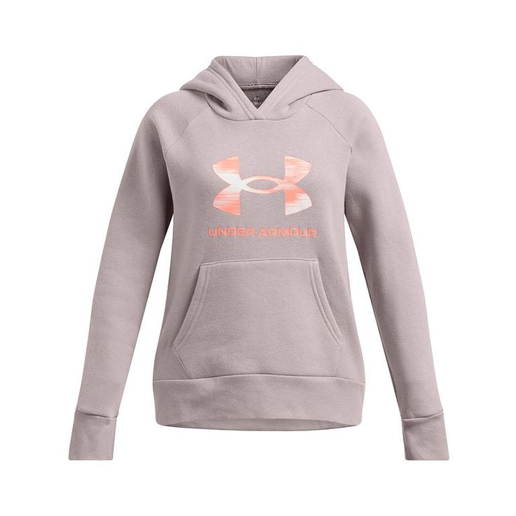 This Under Armour girls' fleece hoodie is an activewear staple. TECHNOLOGIES & FEATURES Ultra-soft cotton-blend fleece with brushed inside for extra warmth Ribbed cuffs & bottom hem Front kangaroo pocket Hooded Long sleevesFABRIC & CARE Cotton, polyester Machine wash Imported Size: Medium. Color: Gray. Gender: female. Age Group: kids. Material: Cotton Blend. Stocking Stuffers For Girls, Military Tactical Boots, Under Armour Girls, Shirts For Leggings, Under Armour Hoodie, Girls Fleece, Boys Accessories, How To Make Shoes, Performance Outfit