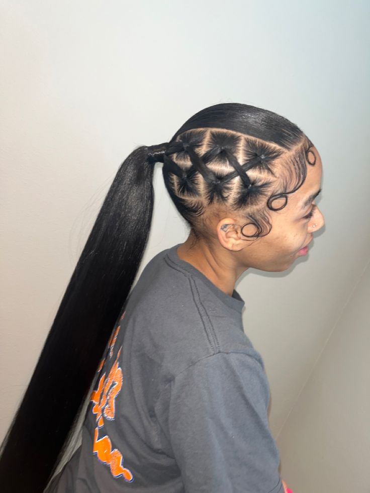 Long Ponytail Hairstyles, Sleek Ponytail Hairstyles, Cute Ponytails, Black Ponytail Hairstyles, Quick Weave Hairstyles, Braided Cornrow Hairstyles, Quick Braided Hairstyles, Braided Ponytail Hairstyles, Protective Hairstyles Braids