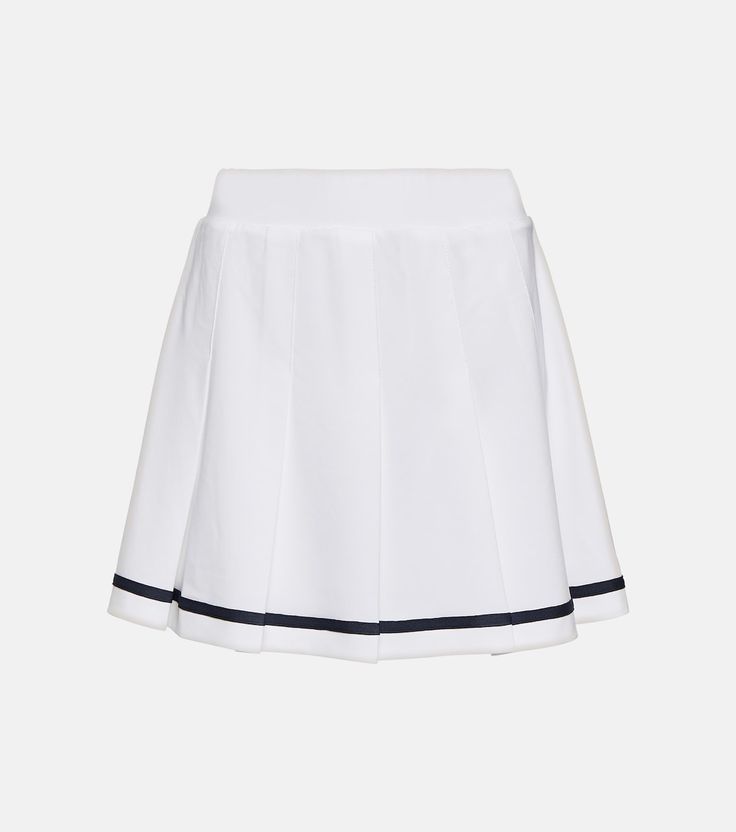 Clarendon high-rise skort in white - Varley | Mytheresa Varley Activewear, Tennis Skort, Luxury Women Fashion, Sports Skirts, High Rise Shorts, Feminine Look, Tennis Skirt, White Skirts, Classic White