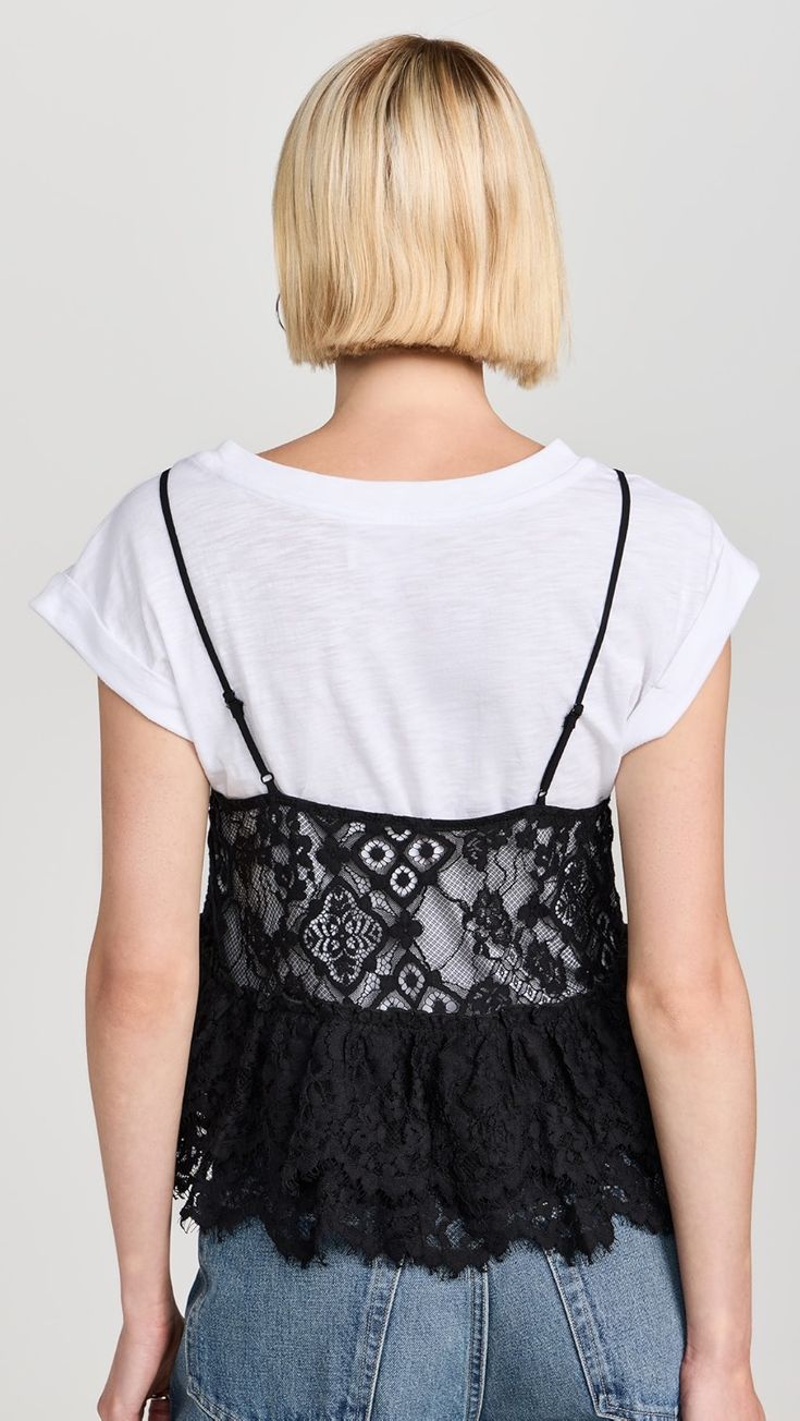 Cinq à Sept Lace Samantha Top | Shopbop Oxford Blue, Oxford White, Pretty Designs, Boho Luxe, Stretch Top, Lace Cami, Top Fabric, Stretch Lace, Lace Tops