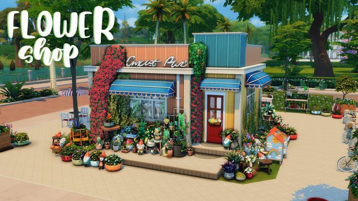 the flower shop is full of flowers and plants for sale in this video game,