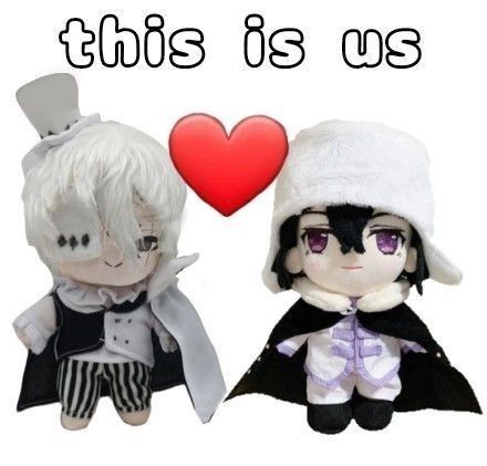 there are two dolls that have been made to look like they're in love